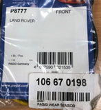 Genuine Pagid Front Wear Sensor For Land Rover Discovery Sport 106670198/P8777