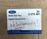 Genuine Ford Transit/Tourneo Connect CHC 6.5x16" Steel Road Brake Discs 2279491