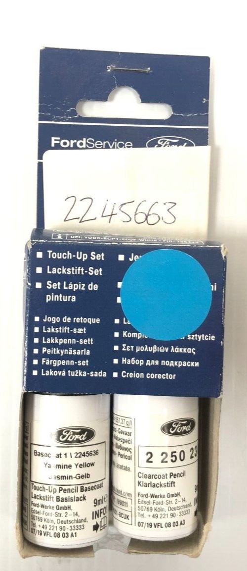 Genuine Ford Touch-Up Set Jasmine Yellow and Clear Coat 2245636