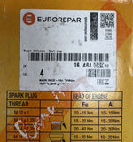 Genuine Eurorepar Spark Plug x4 For BMW/Mini/Citroen/Mercedes 1648406980