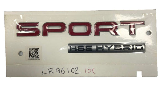 Genuine Land Rover Range Rover Sport "SPORT HSE HYBRID" Rear Name Plate-LR096102