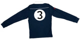 Genuine Jaguar Navy Ruby Top with Number 3 on the back 50JLEMRUGBYNVYXS