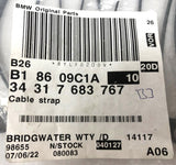 Genuine BMW Cable Strap With Bracket Pack Of 10 - 34317683767