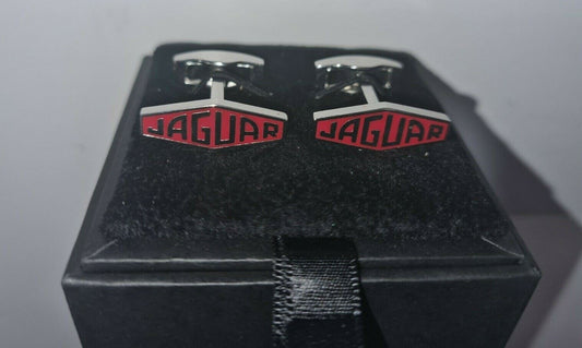 Genuine Jaguar Logo Heritage Cuff Links Set Red 50JDCF922RDA