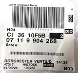 Genuine BMW Sheet Metal Screw Pack Of 2 - 07119904268