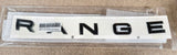 Genuine Range Rover 2022+ Bonnet "RANGE" Badge - Atlas/Bright Chrome - LR172179