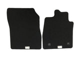 Genuine Ford RHD Front Black Floor Mats Metal Grey Stitching- 2193990