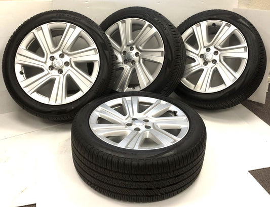 Genuine Range Rover 22" Silver Wheels & Pirelli Scorpion Tyres x4 - LR153240