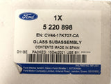 Genuine Ford Kuga Mk2 O/S Door Mirror Glass Less Blind Spot Info System- 5220898