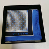 Genuine Jaguar F-Type Silk Pocket Square Handkerchief Blue 35x35 50JSTFPSB