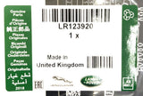 Genuine Land Rover Range Rover Evoque Tyre Pressure Instruction Label - LR123920