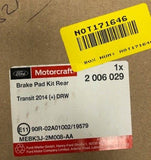 Genuine Ford Transit 2014+ Motorcraft Rear Brake Pad Kit Rear 2006029