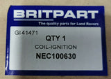 Genuine Britpart Land Rover Freelander Coil+Bracket Assembly- Ignition NEC100630