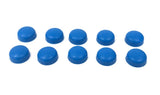 Genuine BMW Number Plate Screw Cover Caps In Blue 10PCS - 51187060798
