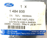 Genuine Ford C-Max/Focus/Mondeo Roof Rack Key - 1484935