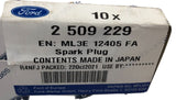 Genuine Ford Bronco/Explorer/Focus/Kuga/Ranger Spark Plug 2509229