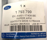 Genuine Ford B-Max/C-Max/Focus C-Max Rear Wiper Arm Assy - 1793799