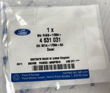 Genuine Ford Transit MK6 Speed Limiter Decal 4531031