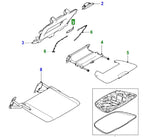 Genuine Jaguar XJ 2010> Picnic Tray Spacer - C2D38514