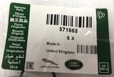 Genuine Land Rover O-Ring Pack Of 5 - 571665