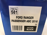 HDD Tailored Black Waterproof Front Passenger Seat Cover for Ford Ranger 2016+