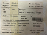 Genuine Land Rover Range Rover LH Power Seat Adjuster Switch - LR128538