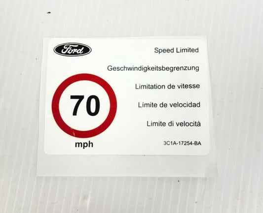 Genuine Ford Transit MK6 Speed Limiter Decal 4531031