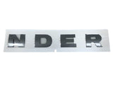 Genuine Land Rover Defender Front Bonnet Name Plate in Brunel 'NDER' -LR058430