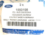 Genuine Ford Fiesta Front Brake Caliper Slider Bracket Bolt Pack Of 2 - 1550198