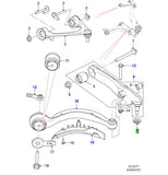 Genuine Jaguar/Land Rover (Various Models) Suspension Nut x1 - T2H3159/LR090518