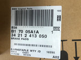 Genuine BMW X5 (E70)/X6/5‑Series Set Of Brake Pads With Wear Sensors 34212413050