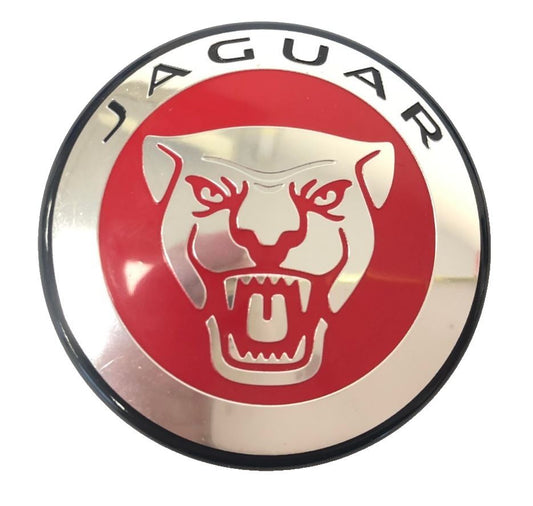 Genuine Jaguar E-Pace 2017+ Red Growler Wheel Centre - J9C1276