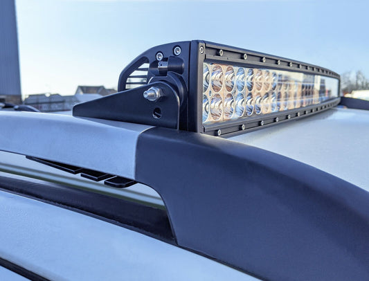 FORD RANGER WILD TRAK 2012 - 2019 LED LIGHT BAR ROOF RAIL MOUNTS - **UK STOCK**