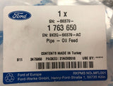 Genuine Ford Transit Mk7 Mk8 Custom 2.2 CR TC Turbo Oil Feed Pipe - 1763650