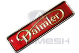 Badge Daimler rouge et or