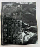 Genuine Jaguar E-Pace 17+ Emissions Warning Label ''E'' Approval J9C12827