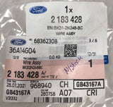 Genuine Ford Transit 2014-2020 FWD Rear Brake Wire - 610mm - Light Green 2183428