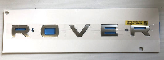 Genuine Range Rover Velar 2017+ Tailgate "Rover" Badge Atlas Colour - LR173887