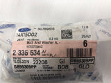 Genuine Ford Focus Bolt & Washer Screw M8 X 25 (Pack Of 6)-2335534