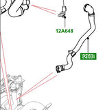 Genuine Range Rover Velar 17+ Water Charge Air Cooler Radiator Hose - LR091815
