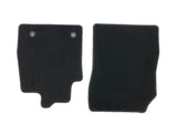 Genuine Ford RHD Front Black Floor Mats Metal Grey Stitching- 2193990