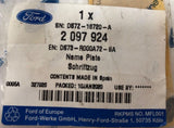 Genuine Ford Ecosport/Mondeo Bright Chrome Rear Name Plate AWD Emblem 2097924