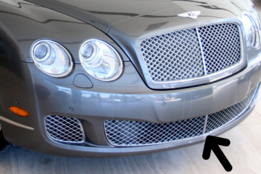 Calandre inférieure d'origine Bentley Continental Flying Spur 09-12 en chrome