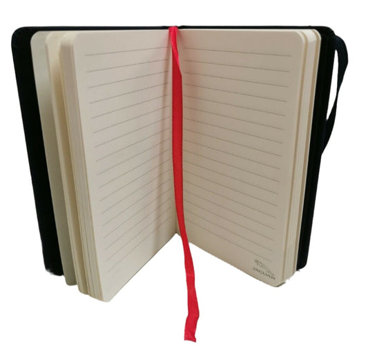 Véritable carnet de notes à couverture rigide Jaguar XE Small A6 bleu marine