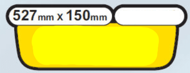 Jaguar X351 Rear Shaped Number Plates