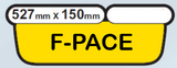 Jaguar F Pace Rear Shaped Number Plates