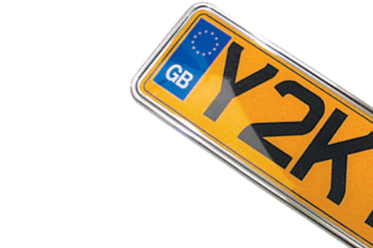 Jaguar S Type Rear Shaped Number Plates
