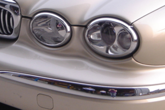 Jaguar X Type Chrome Front Lamp Surrounds