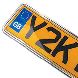 Jaguar X150 Rear Shaped Number Plates