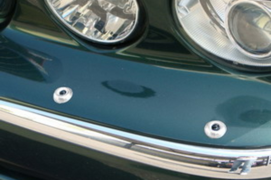 Jaguar X350 XJ & XJR Chrome Front Lamp Washer Covers